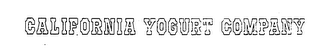 CALIFORNIA YOGURT COMPANY logo