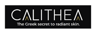 CALITHEA THE GREEK SECRET TO RADIANT SKIN. logo