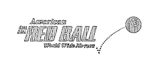 CALL CALL RED BALL AMERICAN WORLD WIDE MOVERS logo