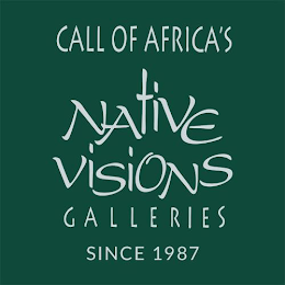 CALL OF AFRICA'S NATIVE VISIONS GALLERIES SINCE 1987 logo