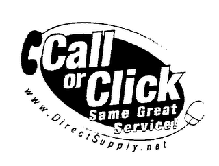 CALL OR CLICK SAME GREAT SERVICE! WWW.DIRECTSUPPLY.NET logo