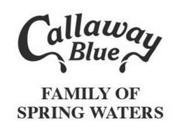 CALLAWAY BLUE FAMILY OF SPRING WATERS logo