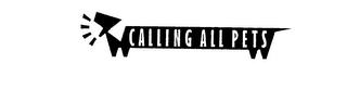 CALLING ALL PETS logo
