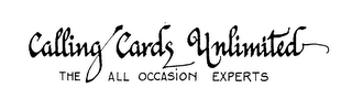 CALLING CARDS UNLIMITED THE ALL OCCASION EXPERTS logo