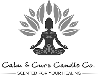 CALM & CURE CANDLE CO. SCENTED FOR YOUR HEALING logo