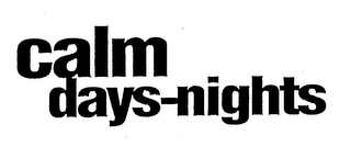CALM DAYS-NIGHTS logo