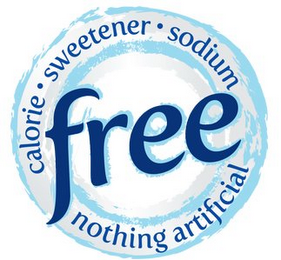 CALORIE · SWEETENER · SODIUM FREE NOTHING ARTIFICIAL logo
