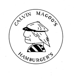 CALVIN MAGOO'S HAMBURGER'S logo