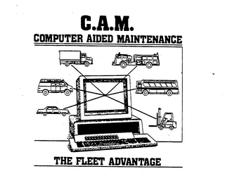 C.A.M. COMPUTER AIDED MAINTENANCE THE FLEET ADVANTAGE logo