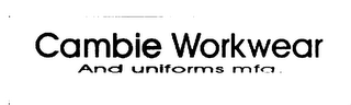 CAMBIE WORKWEAR AND UNIFORMS MFG. logo