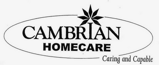 CAMBRIAN HOMECARE CARING AND CAPABLE logo