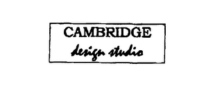 CAMBRIDGE DESIGN STUDIO logo