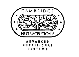 CAMBRIDGE NUTRACEUTICALS ADVANCED NUTRITIONAL SYSTEMS logo