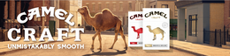 CAMEL CRAFT UNMISTAKABLY SMOOTH CAMEL CRAFT RED SMOOTH & MELLOW PREMIUM AMERICAN BLEND CAMEL CRAFT GOLD SMOOTH & MELLOW PREMIUM AMERICAN BLEND