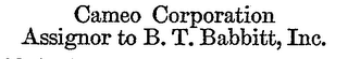 CAMEO CORPORATION logo