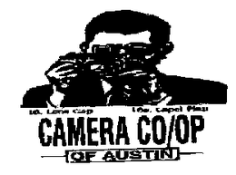 CAMERA CO/OP OF AUSTIN FIG. 3 16. 16A. 16. LENS CAP 16A. LAPEL FLAP logo