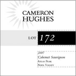 CAMERON HUGHES LOT 172 2007 CABERNET SAUVIGNON ATLAS PEAK NAPA VALLEY logo
