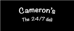 CAMERON'S THE 24/7 DELI logo