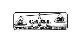 C.A.M.I. CITIZENS AGAINST MILITARY INJUSTICE logo