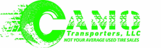 CAMO TRANSPORTERS, LLC NOT YOUR AVERAGE USED TIRE SALES logo