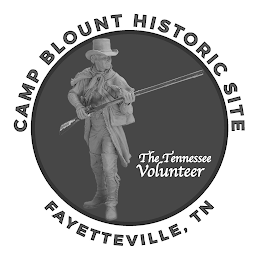 CAMP BLOUNT HISTORIC SITE THE TENNESSEEVOLUNTEER FAYETTEVILLE, TN logo