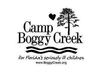 CAMP BOGGY CREEK FOR FLORIDA'S SERIOUSLY ILL CHILDREN WWW.BOGGYCREEK.ORG logo