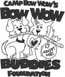 CAMP BOW WOW'S BOW WOW BUDDIES FOUNDATION ADOPT ME! logo
