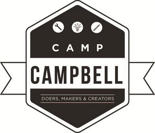 CAMP CAMPBELL DOERS, MAKERS & CREATORS logo