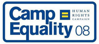 CAMP EQUALITY 08 HUMAN RIGHTS CAMPAIGN logo
