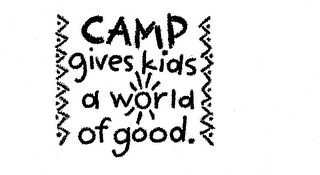 CAMP GIVES KIDS A WORLD OF GOOD logo