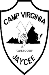 CAMP VIRGINIA JAYCEE "DARE TO CARE" logo