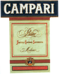 CAMPARI BITTER FRATELLI CAMPARI SUCCESSORI MILANO - DAVIDE CAMPARI MILANO - ITALY logo
