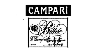 CAMPARI BITTER MILANO ITALY G. CAMPARI CRATELLI CAMPARI SUCCESSORI logo