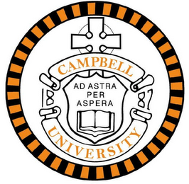 CAMPBELL UNIVERSITY AD ASTRA PER ASPERA 18 87 logo