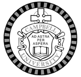 CAMPBELL UNIVERSITY AD ASTRA PER ASPERA 18 87 logo