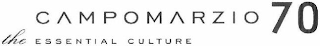 CAMPOMARZIO70 THE ESSENTIAL CULTURE logo