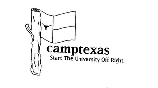 CAMPTEXAS START THE UNIVERSITY OFF RIGHT. logo