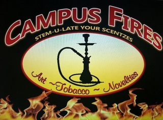 CAMPUS FIRES STEM-U-LATE YOUR SCENTZES ART ~ TOBACCO ~ NOVELTIES logo