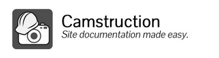 CAMSTRUCTION SITE DOCUMENTATION MADE EASY. logo