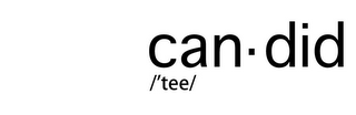 CAN ­ DID /'TEE/ logo