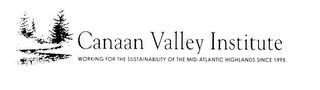 CANAAN VALLEY INSTITUTE WORKING FOR THE SUSTAINABILITY OF THE MID-ATLANTIC HIGHLANDS SINCE 1995 logo