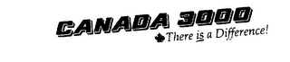 CANADA 3000, THERE IS A DIFFERENCE! logo