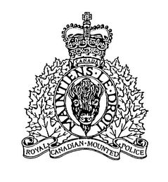 CANADA ROYAL CANADIAN MOUNTED POLICE MAINTIENS LE DROIT logo