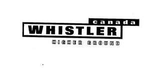CANADA WHISTLER HIGHER GROUND logo