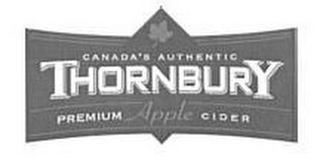 CANADA'S AUTHENTIC THORNBURY PREMIUM APPLE CIDER logo