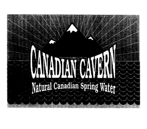CANADIAN CAVERN NATURAL CANADIAN SPRING WATER logo