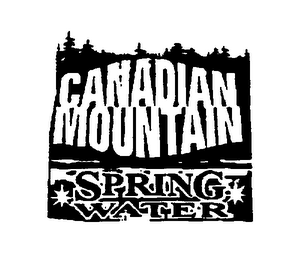 CANADIAN MOUNTAIN SPRING WATER logo