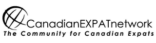CANADIANEXPATNETWORK THE COMMUNITY FOR CANADIAN EXPATS logo