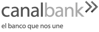 CANALBANK EL BANCO QUE NOS UNE logo