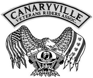 CANARYVILLE VETERANS RIDERS ASSOC. POW-MIA YOU ARE NOT FORGOTTEN logo